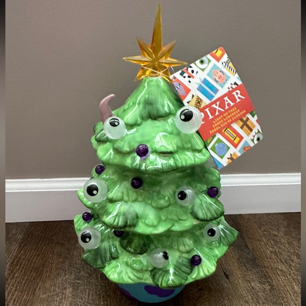 Disney Pixar Monsters Inc. Ceramic Light-Up Holiday Tree - New In Box